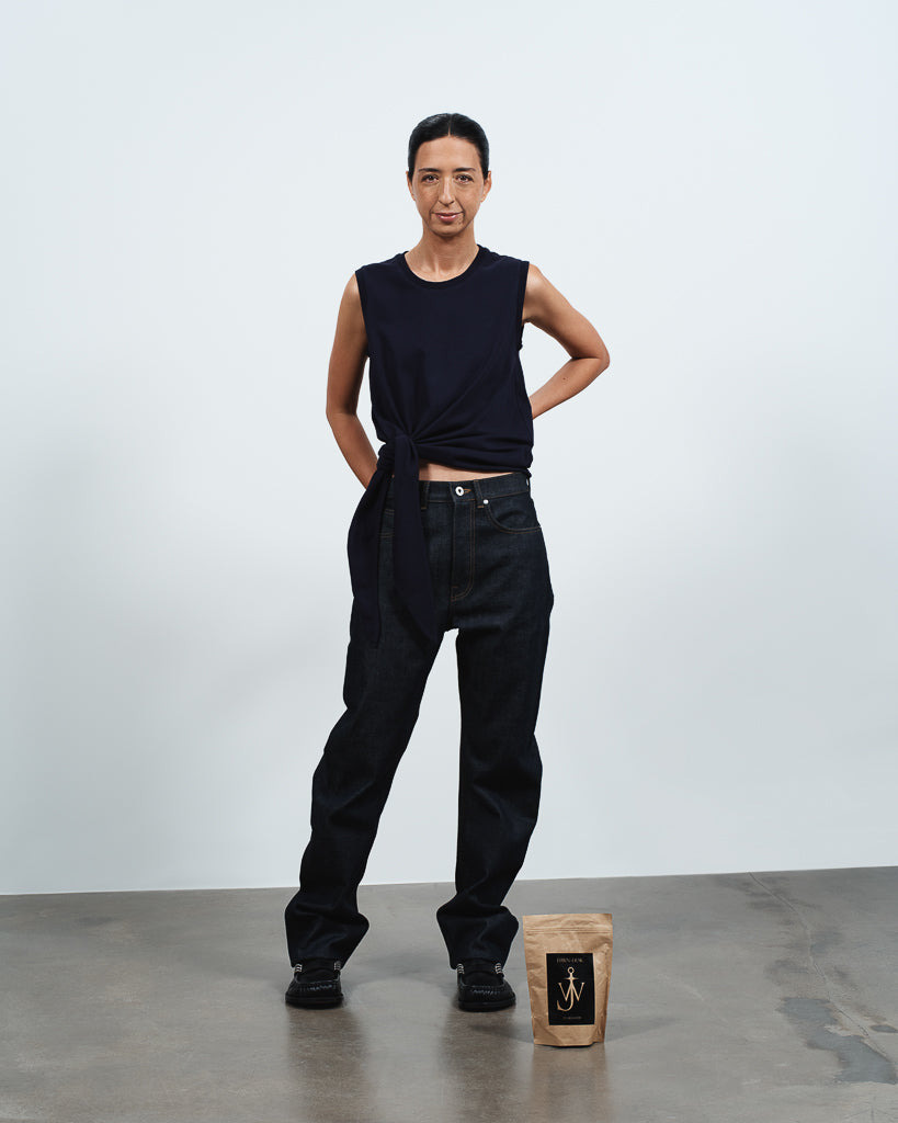 HEM KNOT TANK TOP IN NAVY - 5