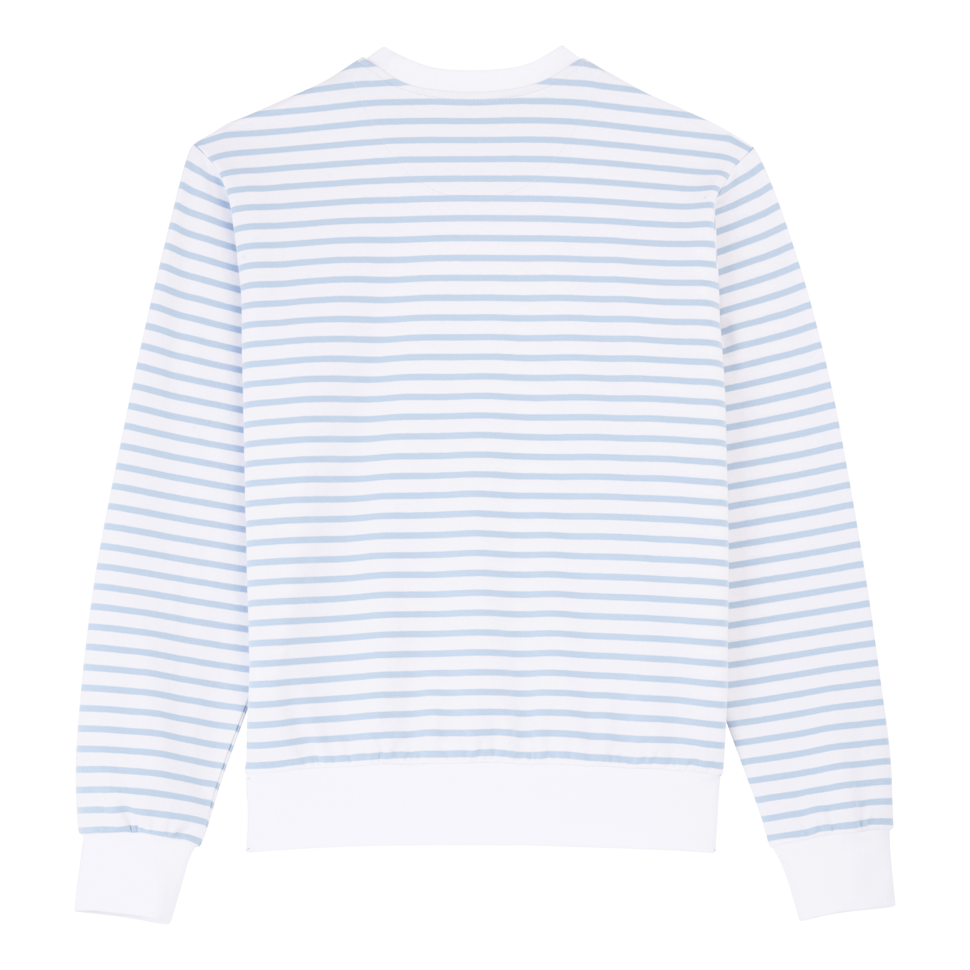 Men Cotton Striped Crewneck Sweatshirt - 2