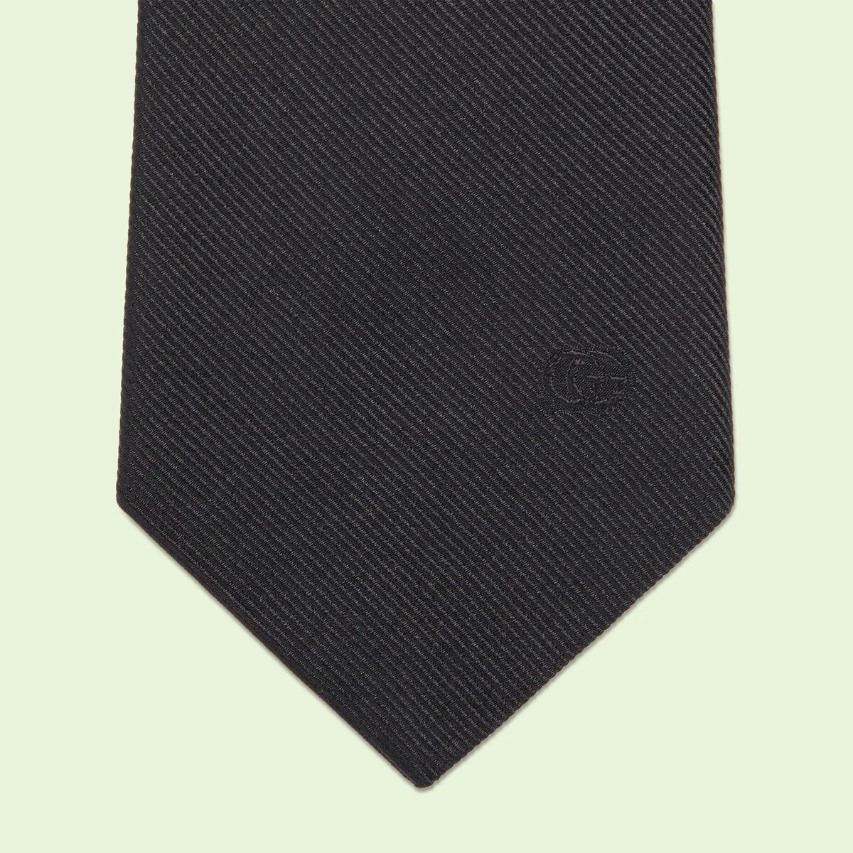 Plain silk tie - 4