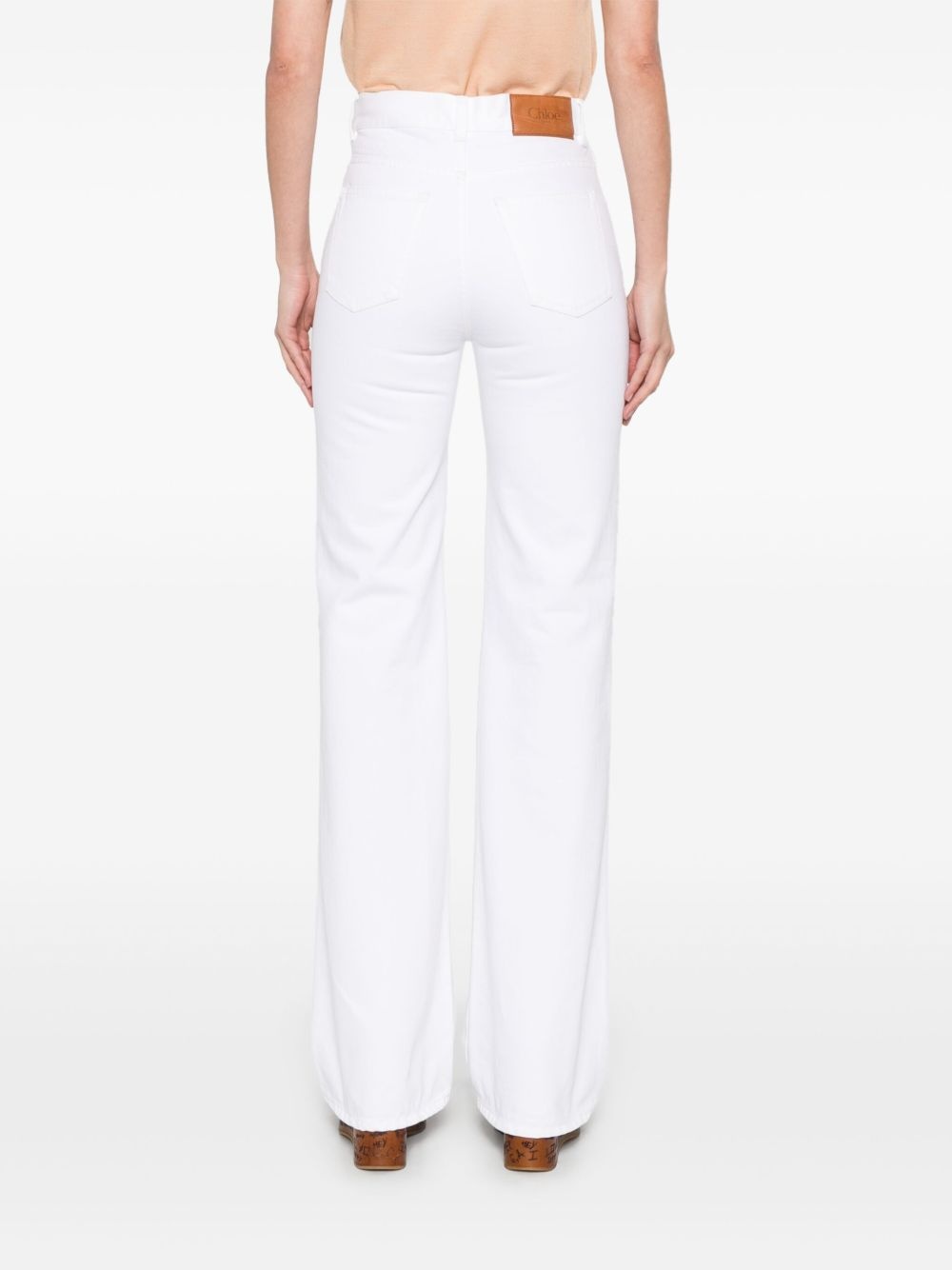 high-waisted straight-leg jeans - 4