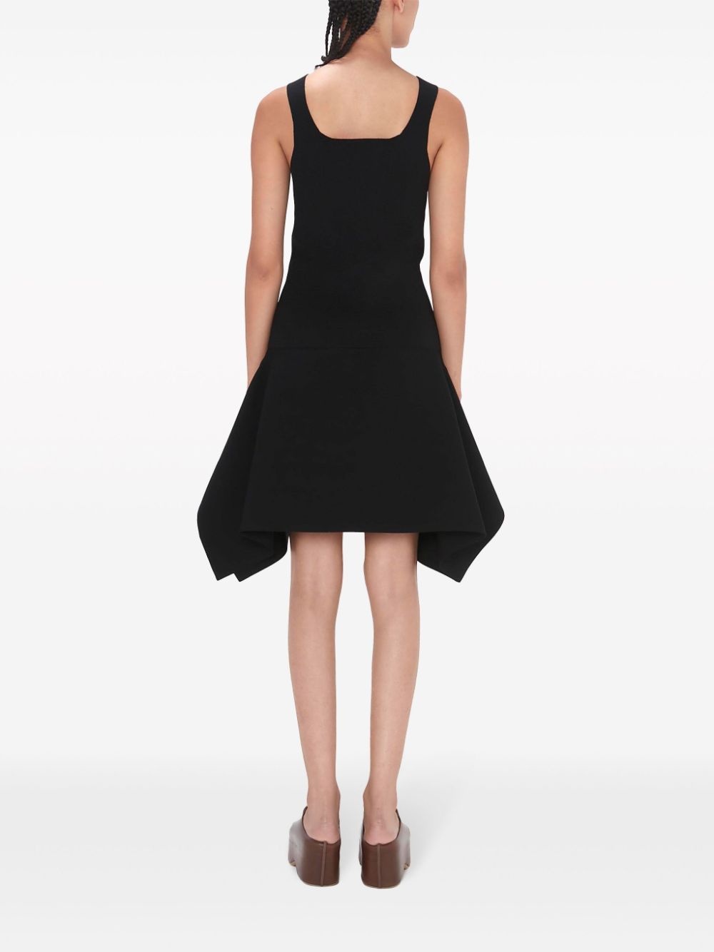 asymmetric-hem midi skirt - 4