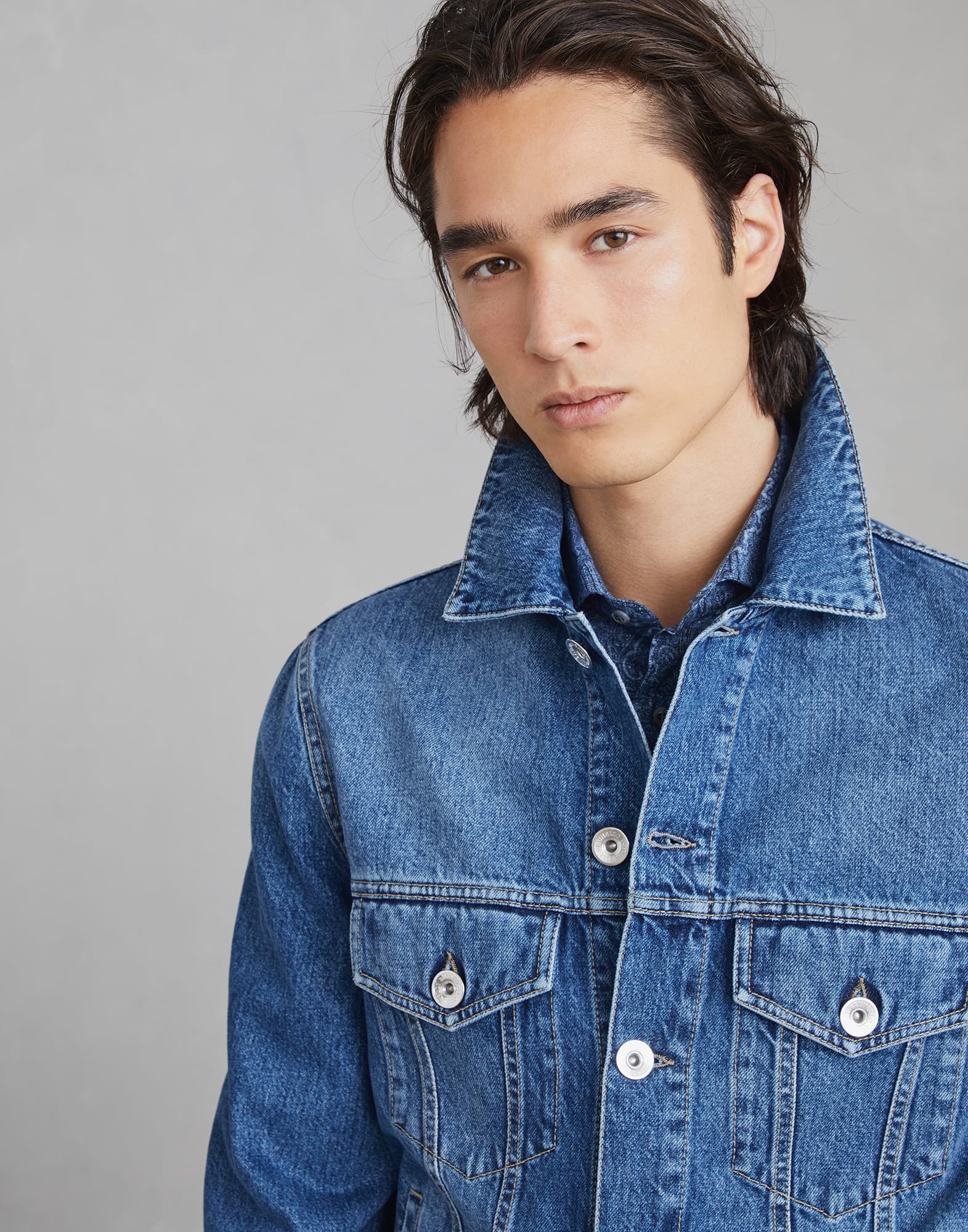 Denim four-pocket jacket - 3