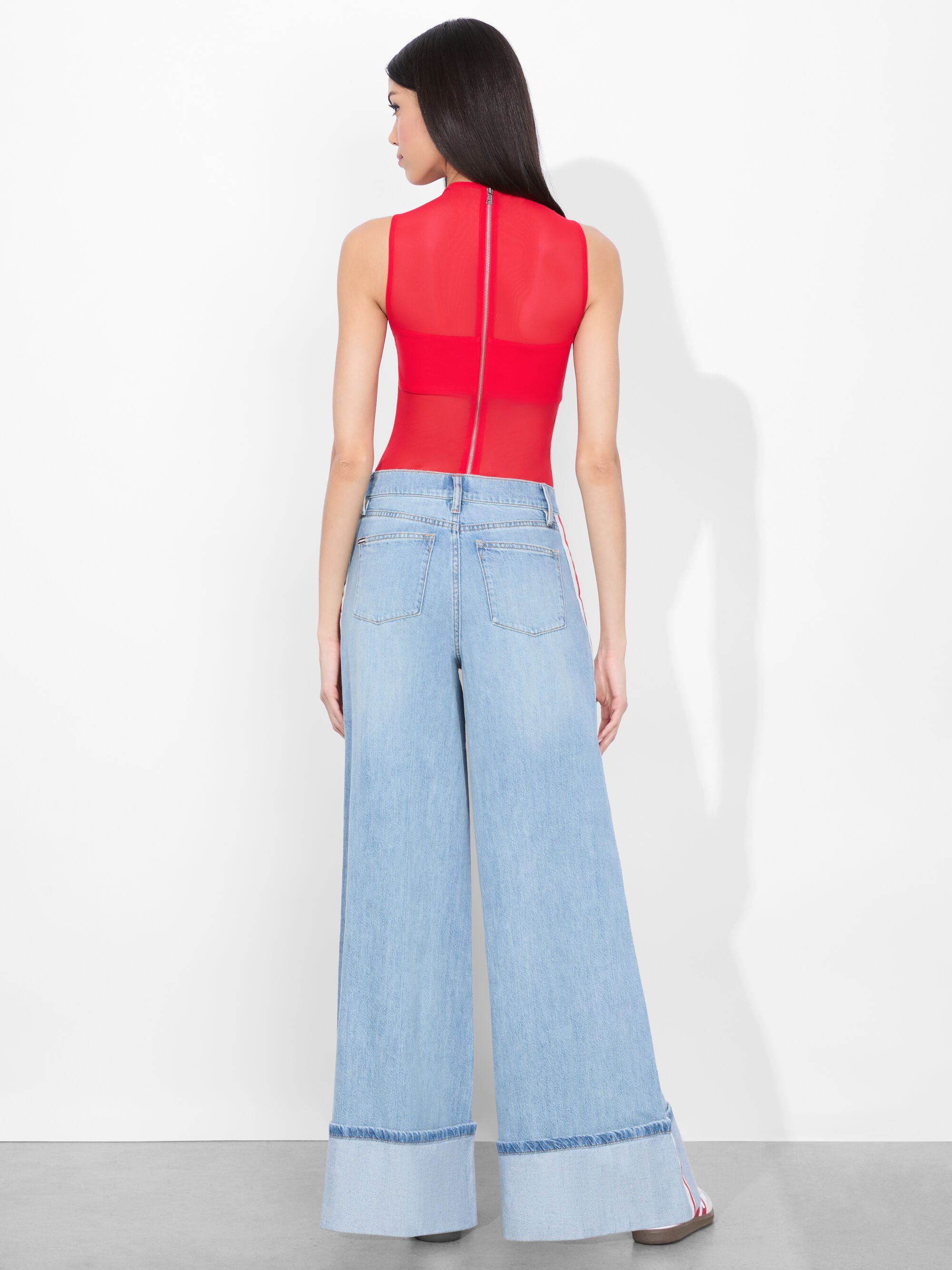 BANDEAU SLEEVELESS BODYSUIT - 4