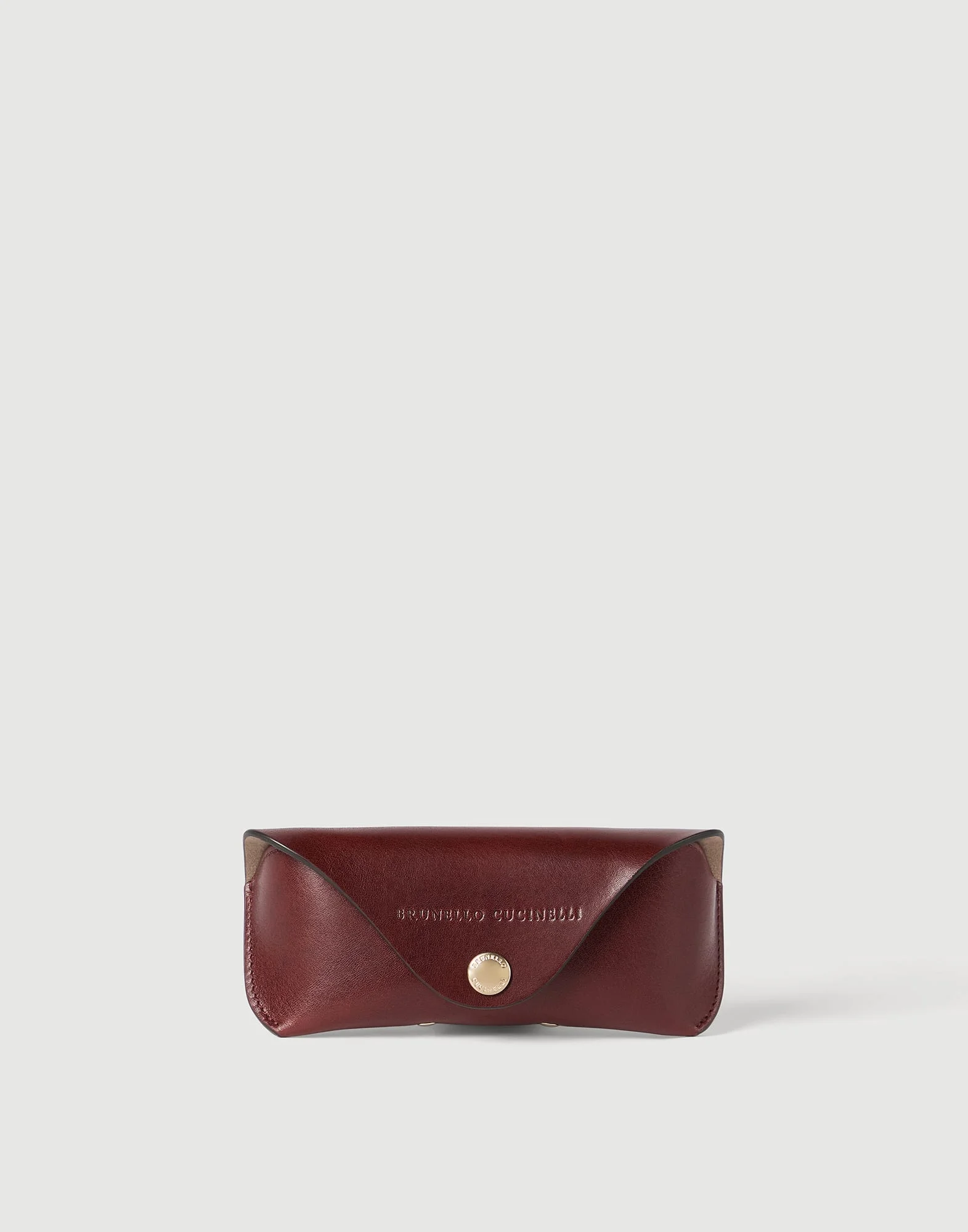 Burnished calfskin glasses case - 1
