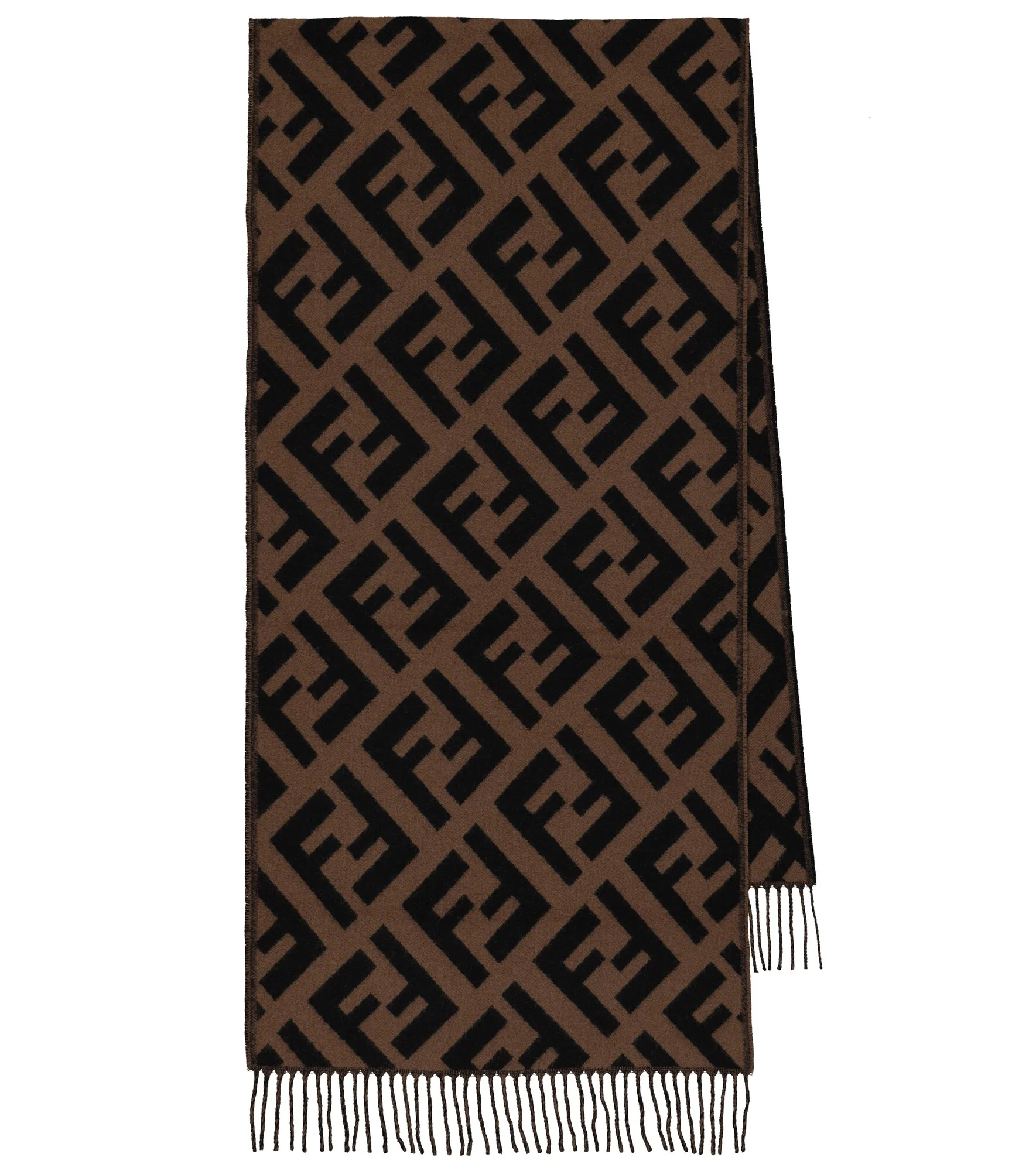 FF intarsia cashmere scarf - 1