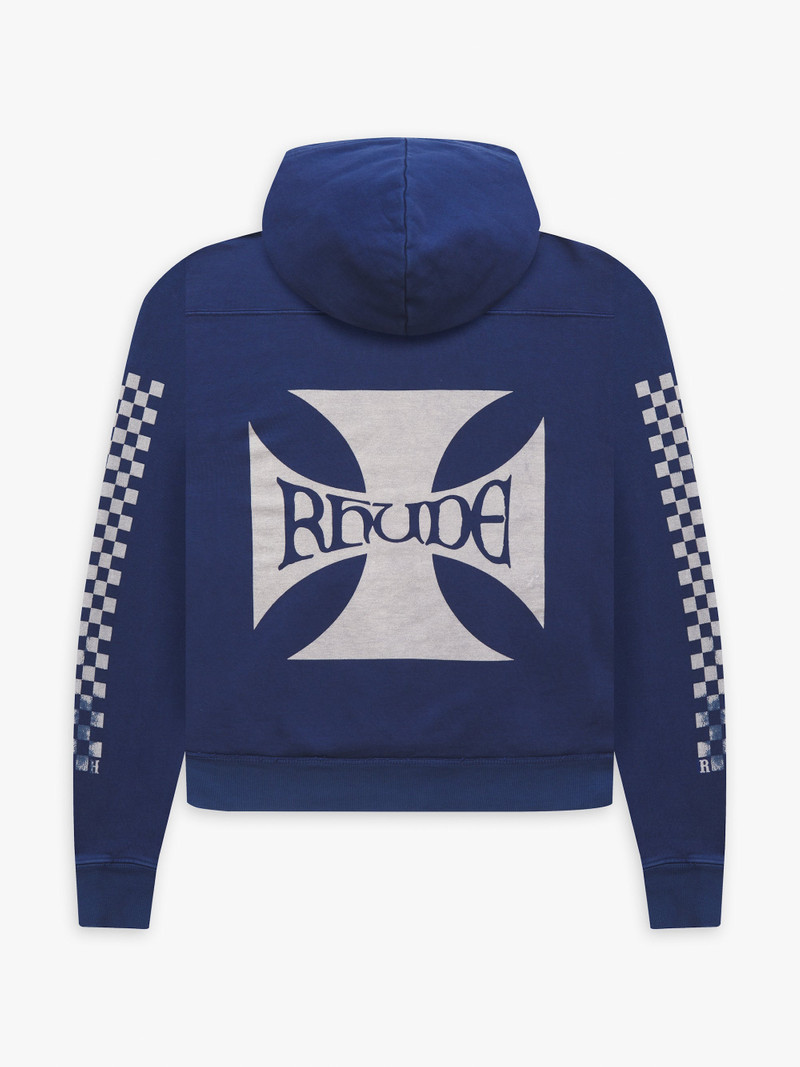 Rhude CLASSIC CHECKERS HOODIE outlook