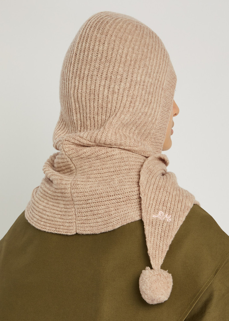 DAMSON MADDER. Damson Madder Pom-pom Knit Hood outlook