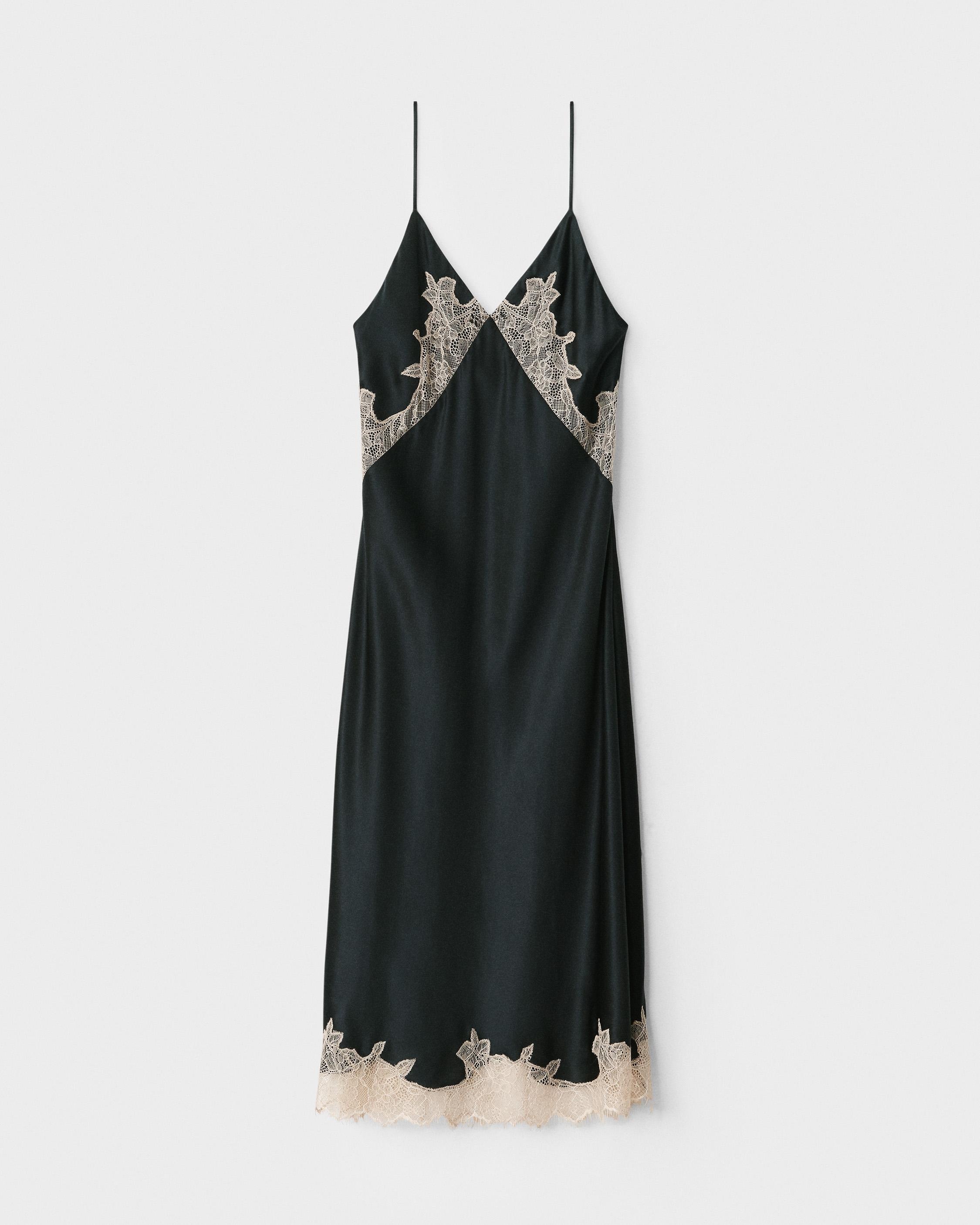 Logan Lace Midi Slip Dress
Silk Dress - 1