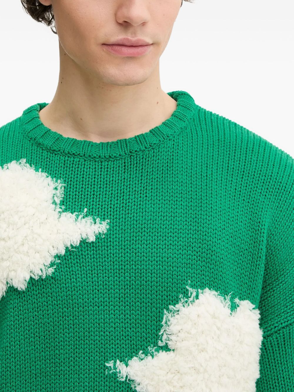 cloud-appliqué sweater - 4