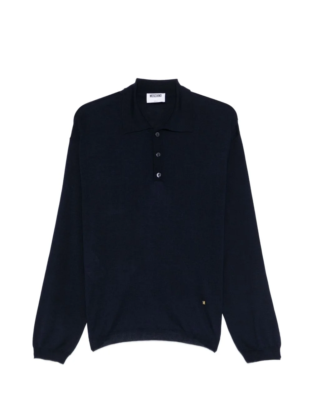 button logo polo shirt - 1