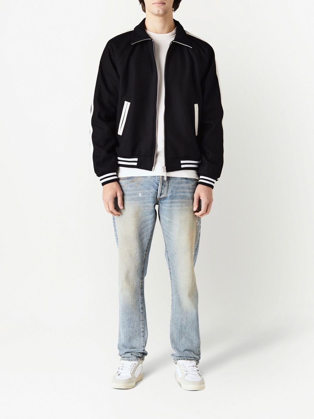 motif-print bomber jacket - 2