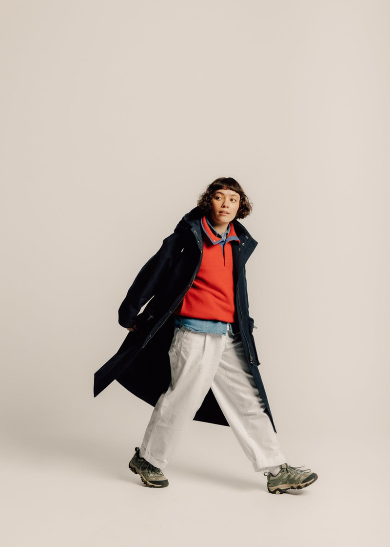 Women's Coleman Parka Black Navy 3
