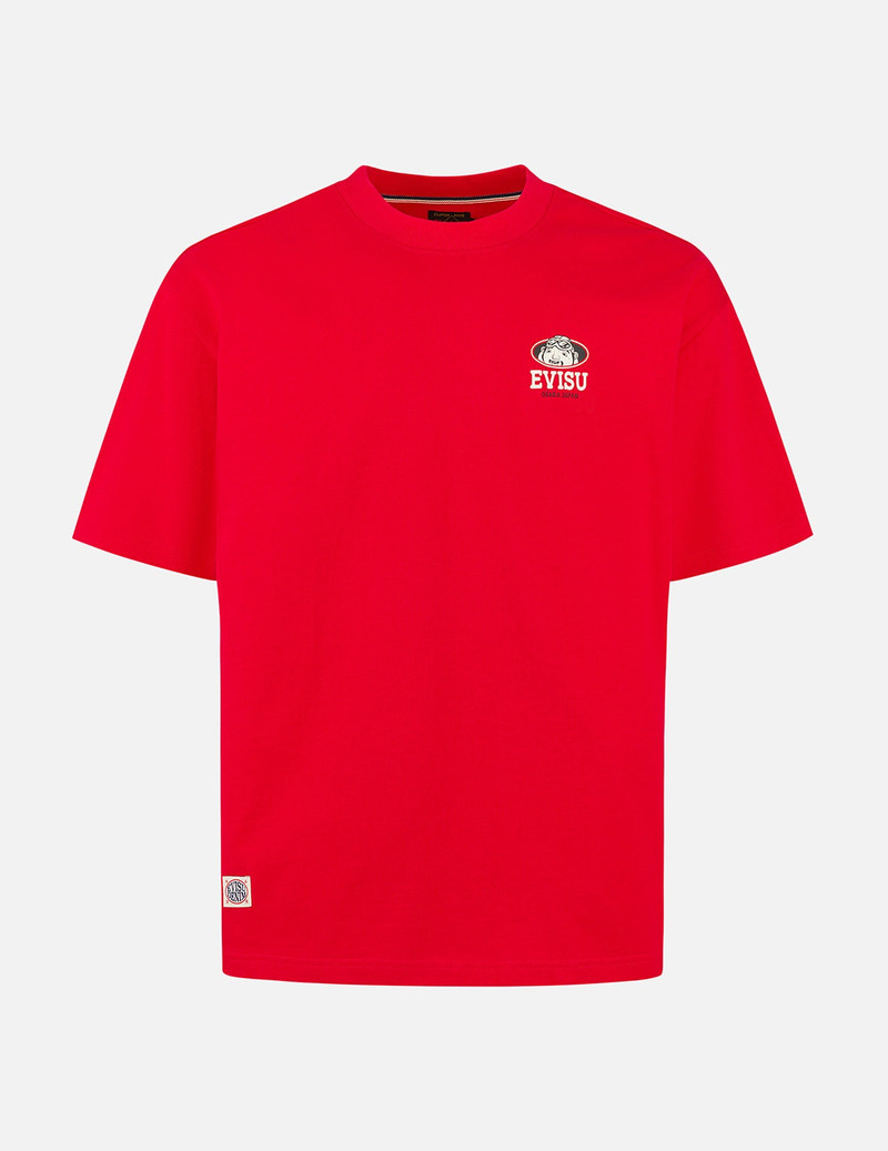 EVISU Twisted Rope and Daicock Anchor Print Relax Fit T-shirt outlook