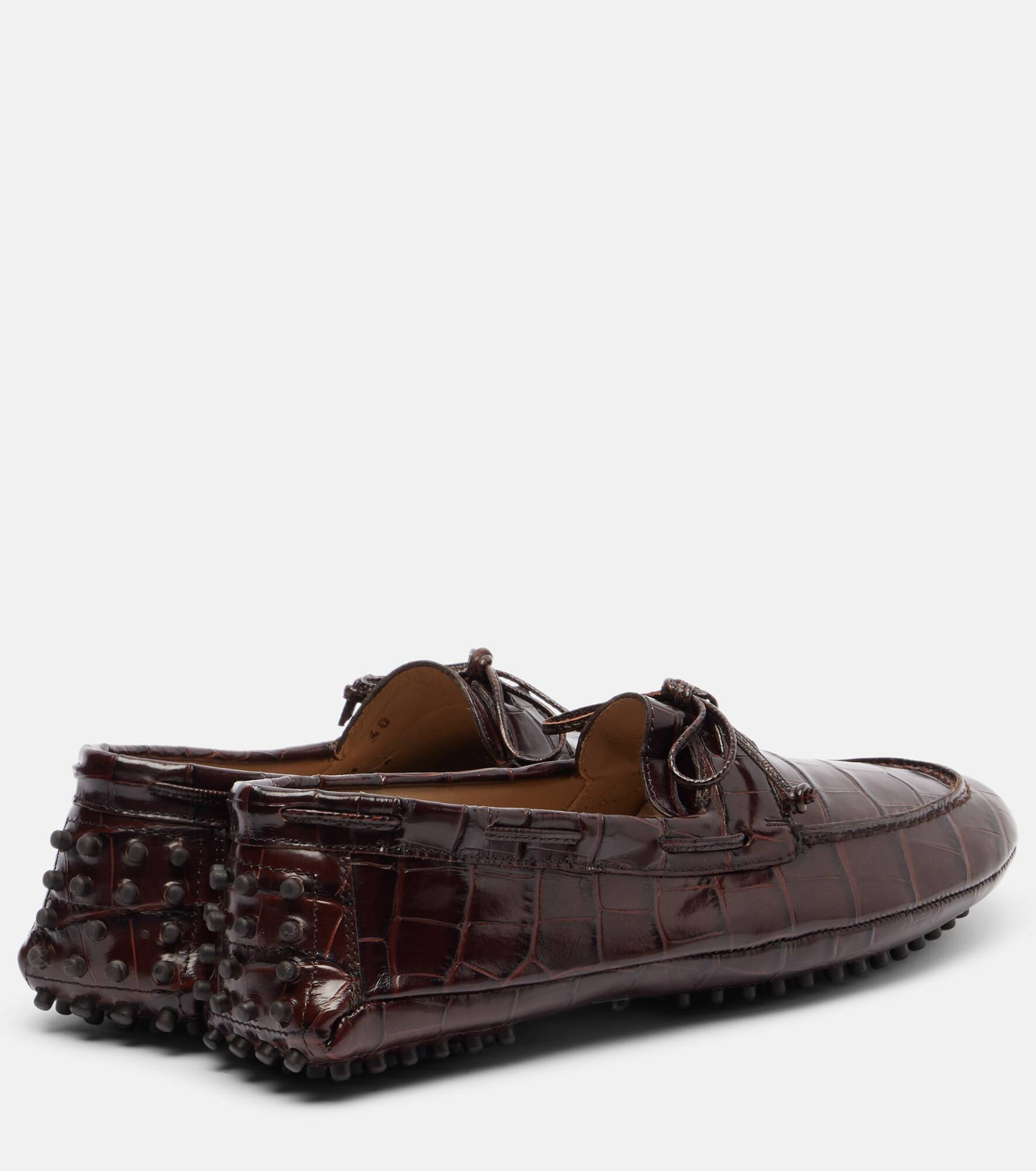 Croc-effect driving shoes - 2