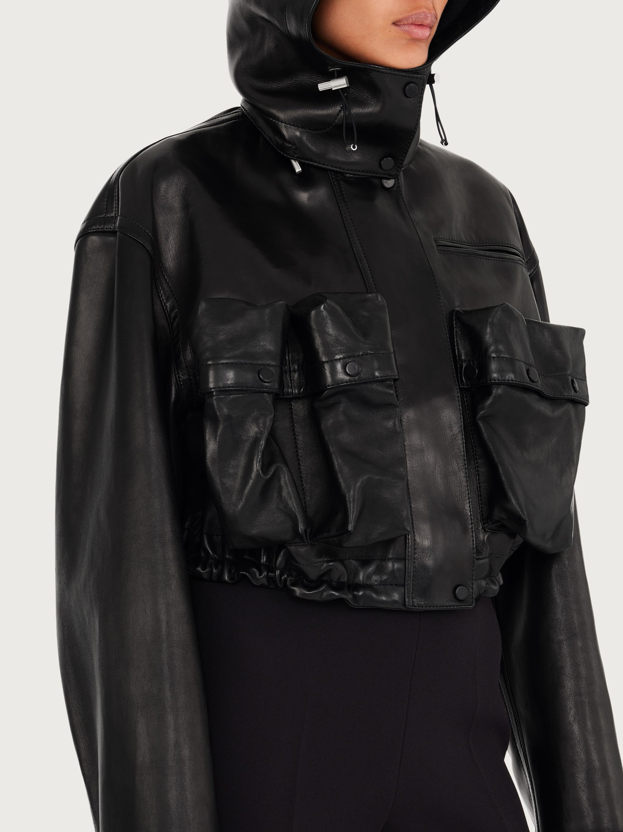Oversize blouson with 3D pockets - 6