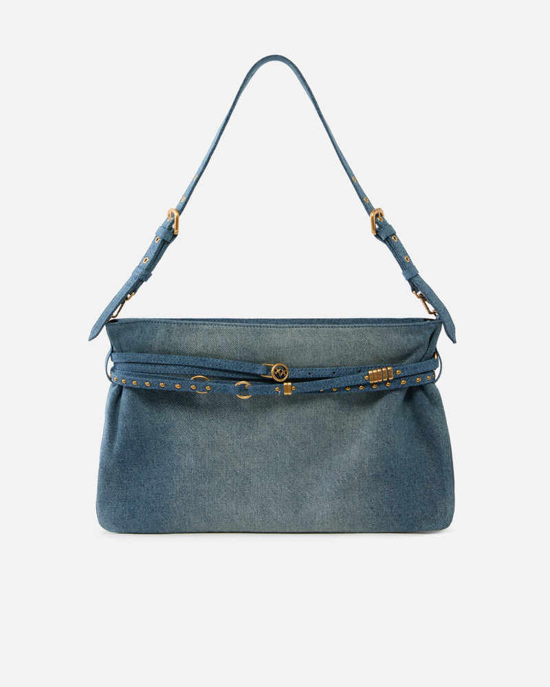 BELT BAG BIG LARGE SHOULDER BAG IN DENIM 1