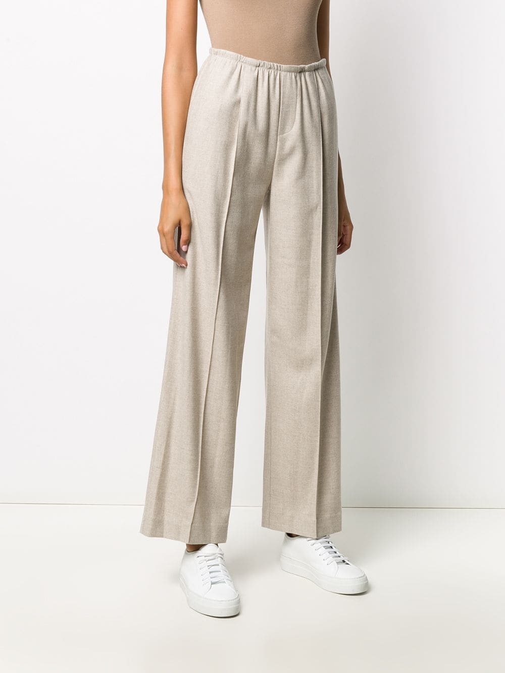 cropped wide-leg trousers - 3