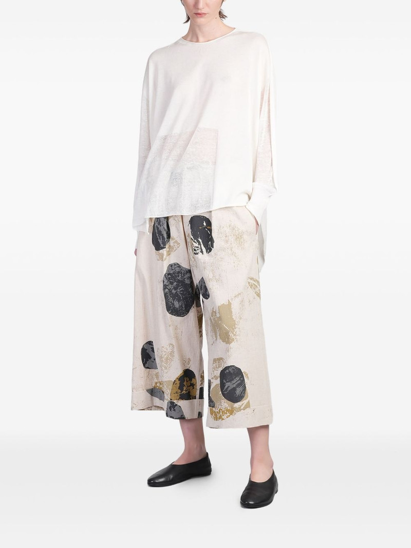 Y's round neck top outlook