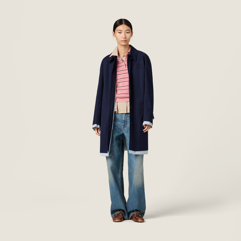 Miu Miu Cotton knit polo shirt outlook