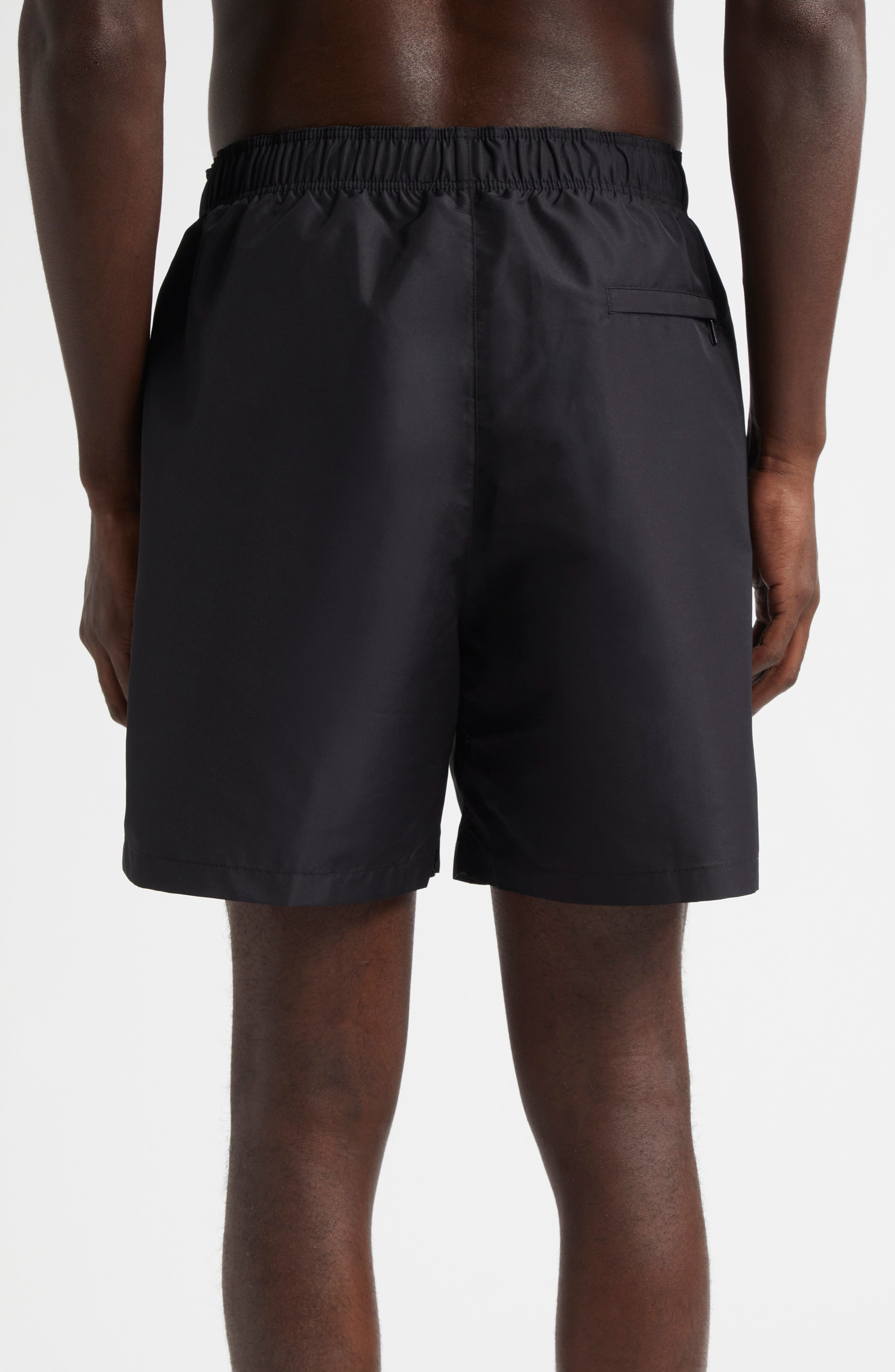 Versace Embroidered Medusa Swim Trunks in Black at Nordstrom - 2