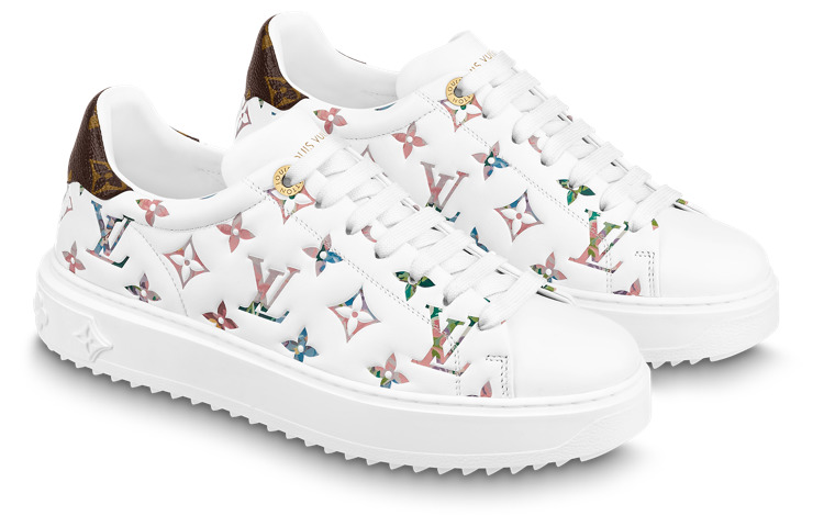 (WMNS) LOUIS VUITTON Time Out Sneakers 'Colorful Monogram' 1AAOSH - 2