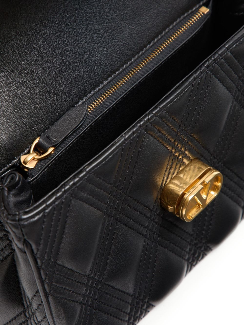quilted leather shoulder bag - 6