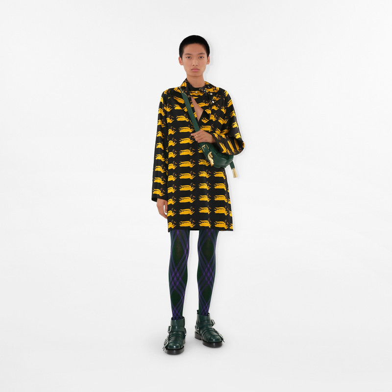 Burberry Duck Print Silk Dress outlook