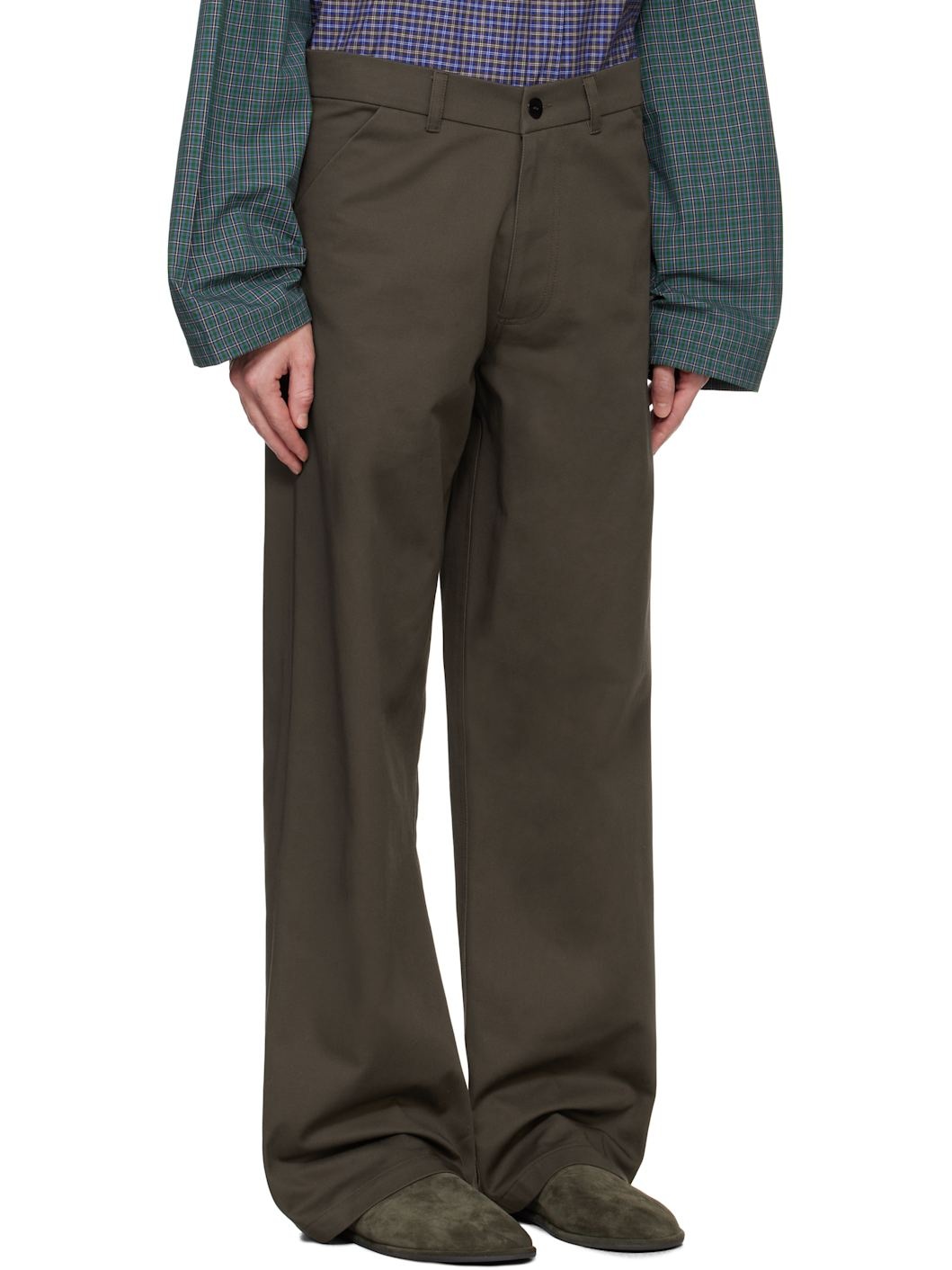 SSENSE Exclusive Brown Fossil Trousers - 2