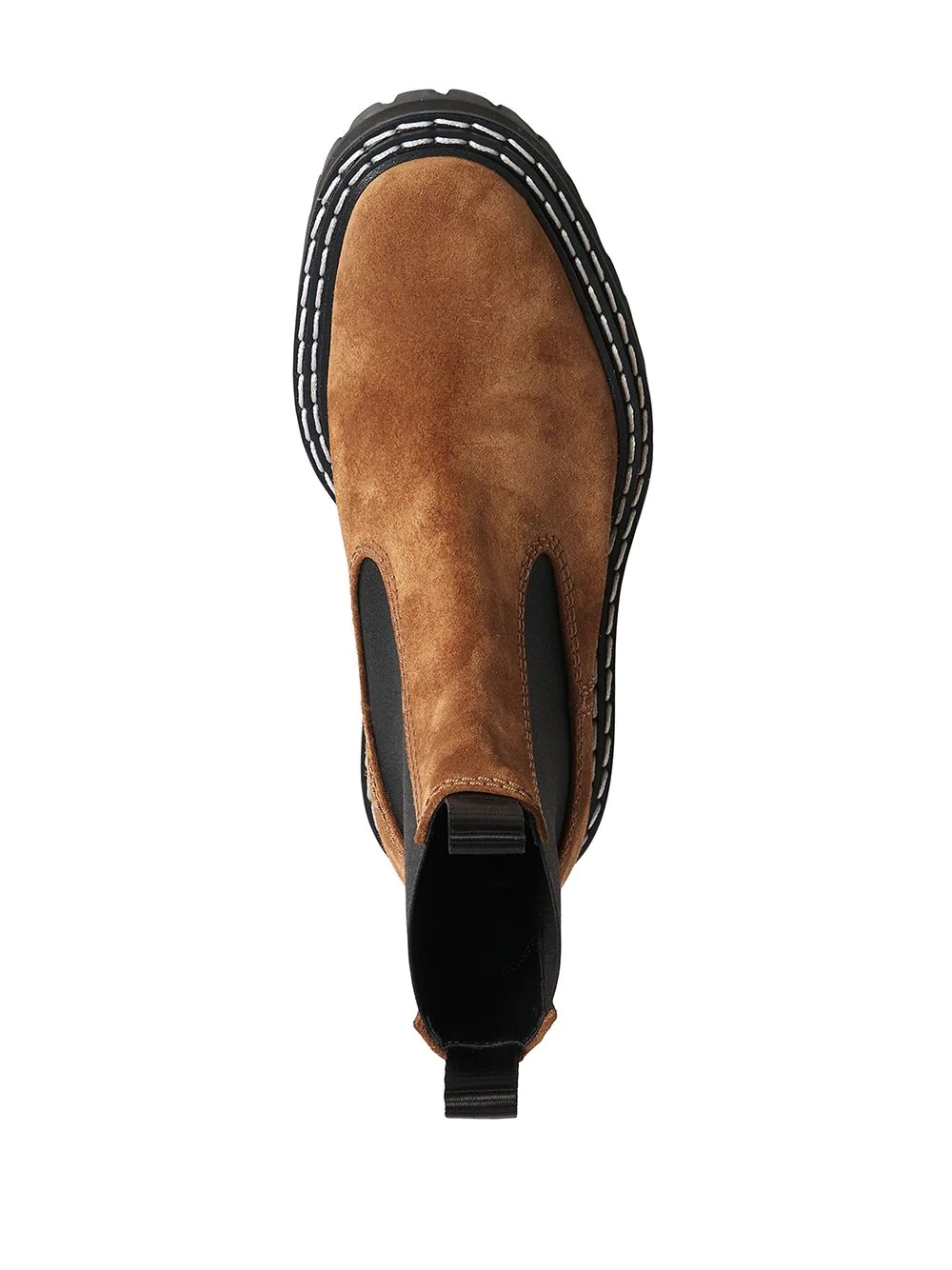 contrast-stitch suede Chelsea boots - 4