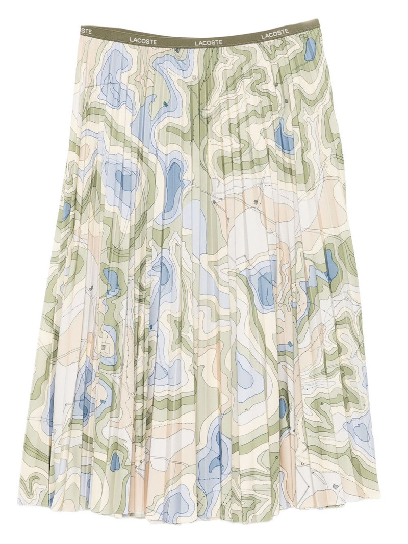 all-over print pleated skirt 1