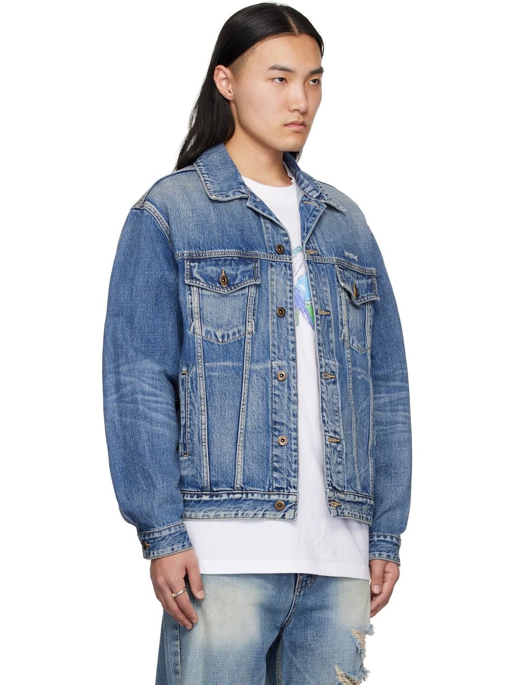 Blue Washed Denim Jacket - 2