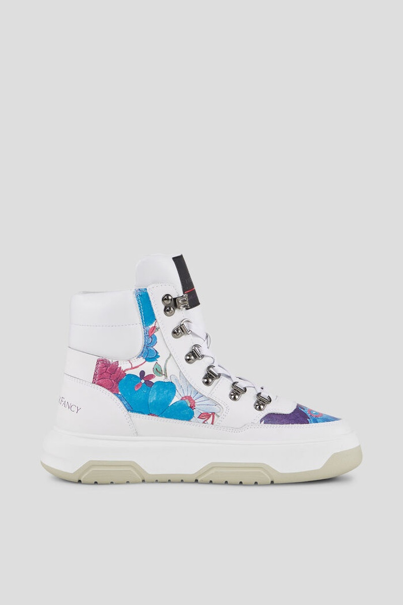 BOGNER Ottawa High-top sneakers in White/Blue outlook