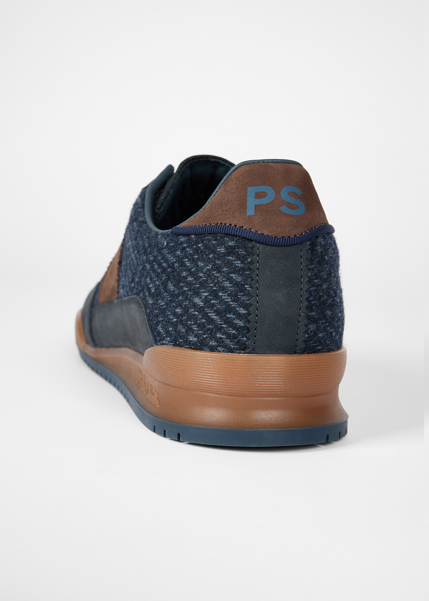 Navy Tweed 'Rye' Trainers - 3