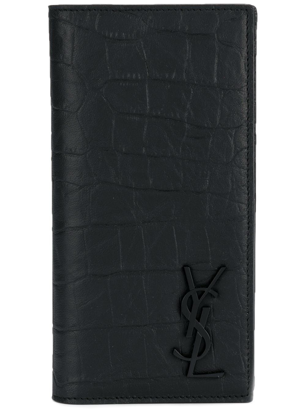 crocodile-embossed card holder - 1