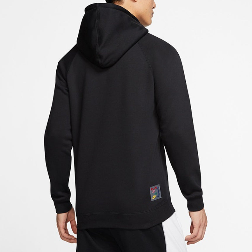Air Jordan Air Sport Dna Hbr Patch Pattern Fleece Lined Knit Pullover Black CT6293-010 - 5