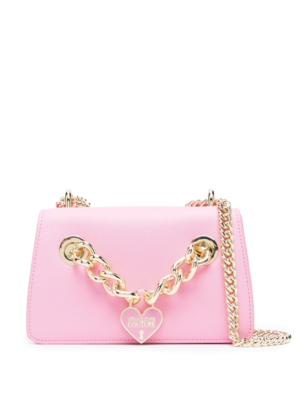 logo-charm chain-embellished crossbody bag - 1