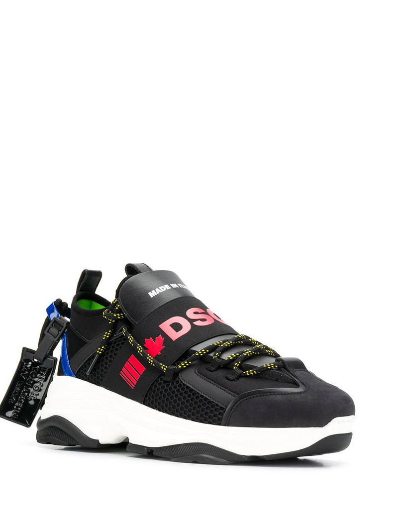 DSQUARED2 panelled sneakers outlook