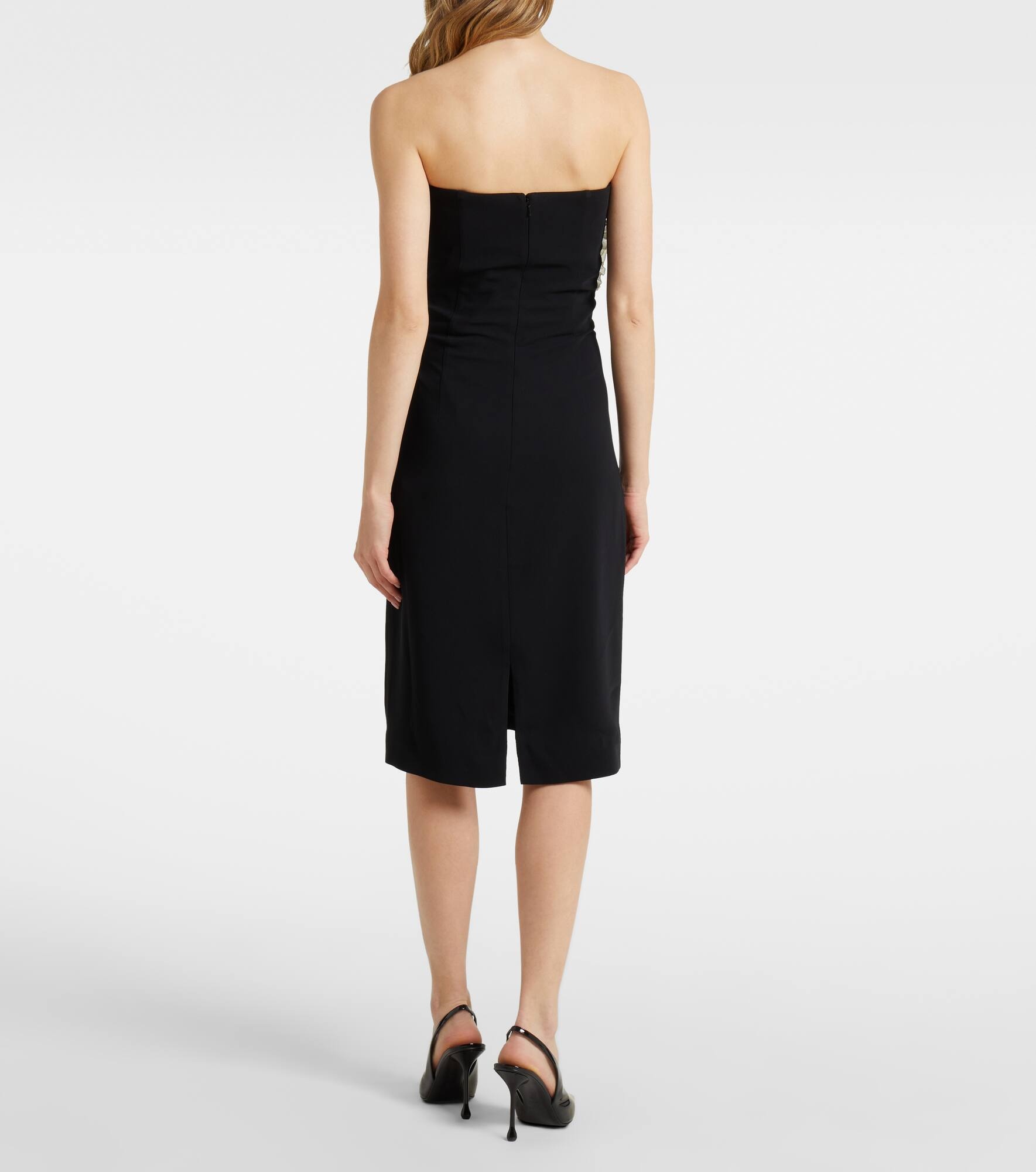 Callula floral-appliqué embellished minidress - 3