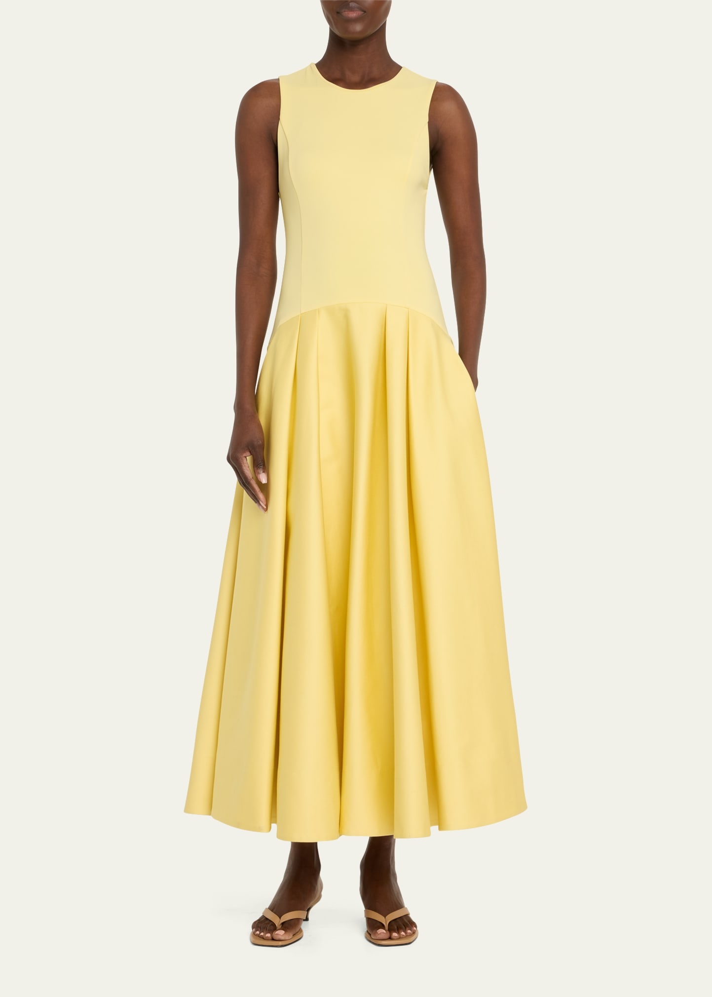 Adley Drop-Waist Midi Dress - 2