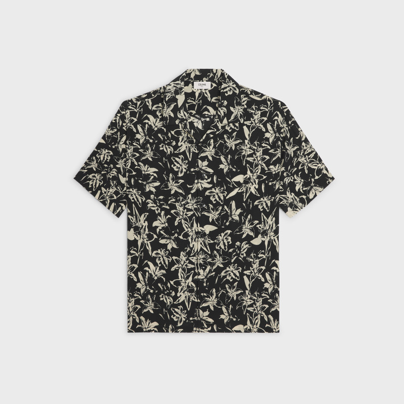 hawaiian shirt in printed viscose 1