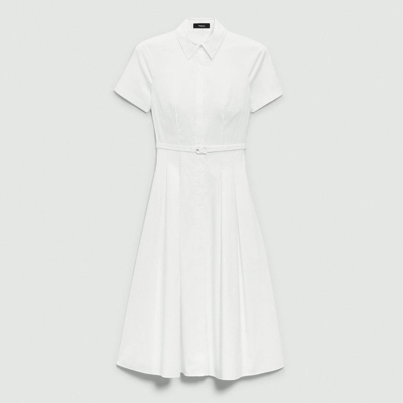 Short-Sleeve Shirt Dress in Good Cotton 1