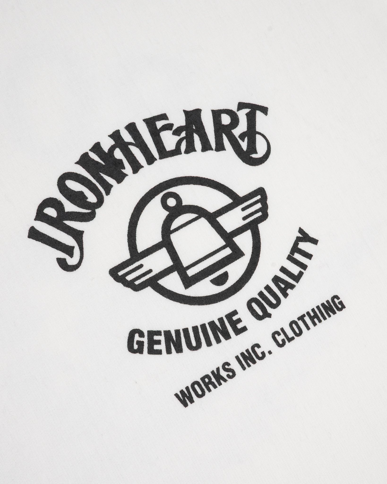 7.5OZ PRINTED LOOPWHEEL CREW NECK T-SHIRT - WHITE - 6