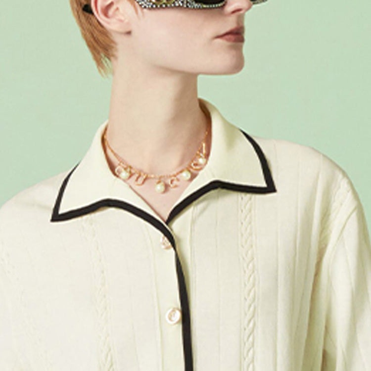 (WMNS) Gucci Cotton cardigan with Interlocking G 'Ivory' 748870-XKDGJ-9207 - 5