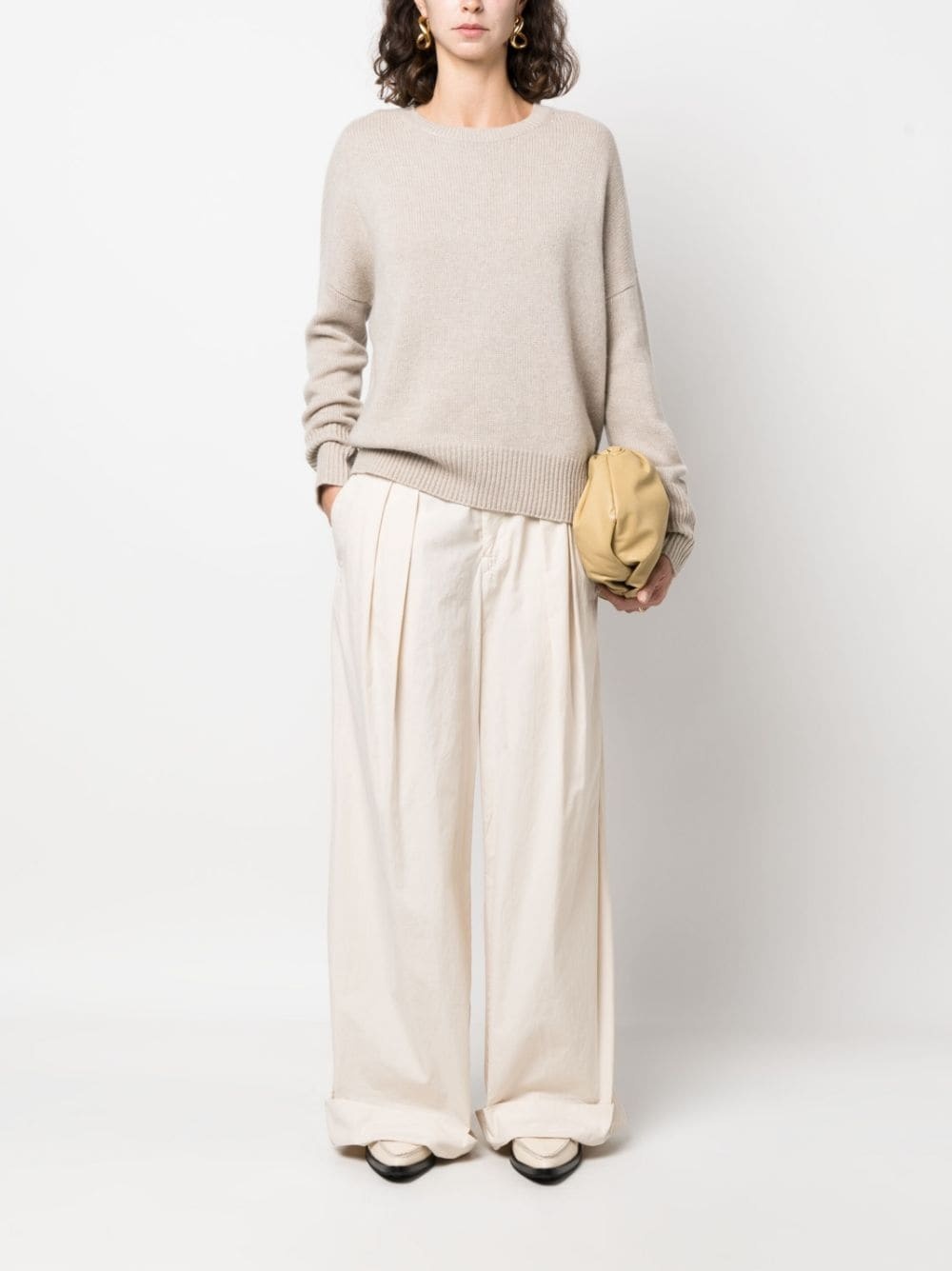 extra-long sleeved cashmere jumper - 2