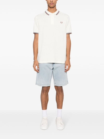 Fred Perry logo-embroidered cotton polo shirt outlook