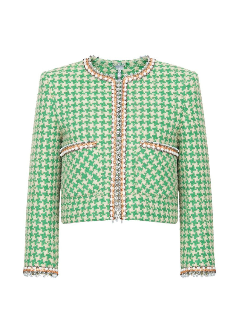 houndstooth-pattern cotton jacket 1