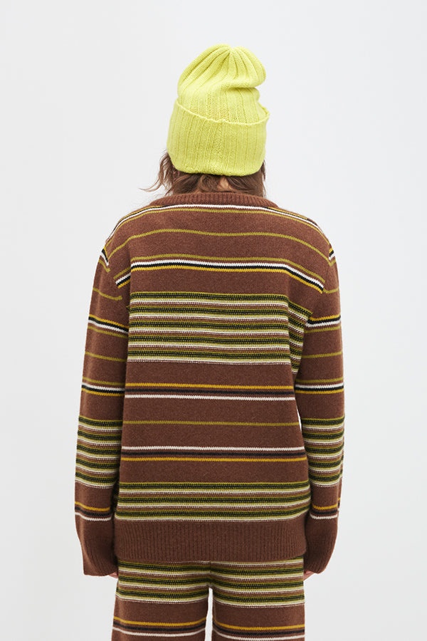 REVERSE STRIPE SIMPLE CREW - 3