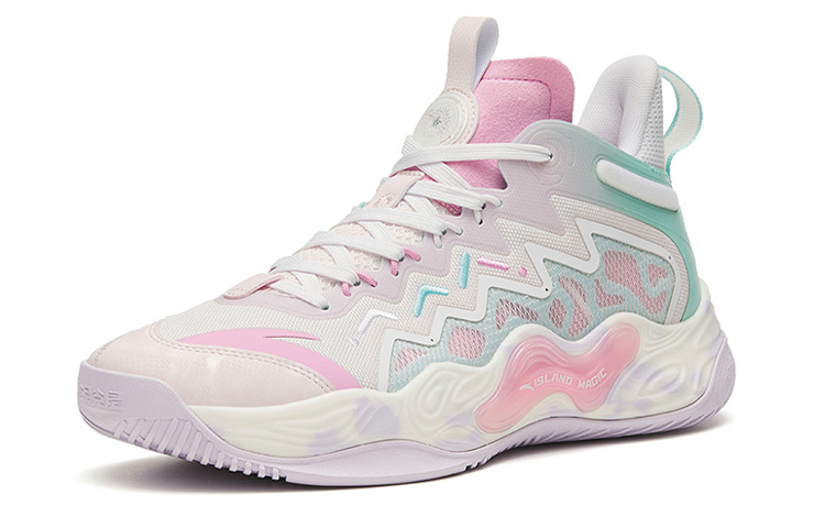ANTA Magic Cement Bubble Outfield Basketball Shoes 'White Pink' 912321610S-3 - 2