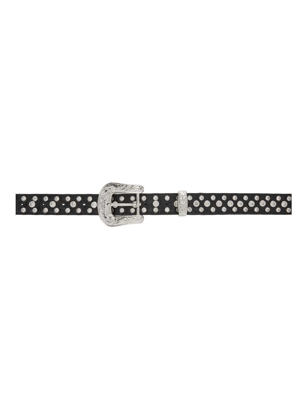 Black Decorated Hook Belt - 1