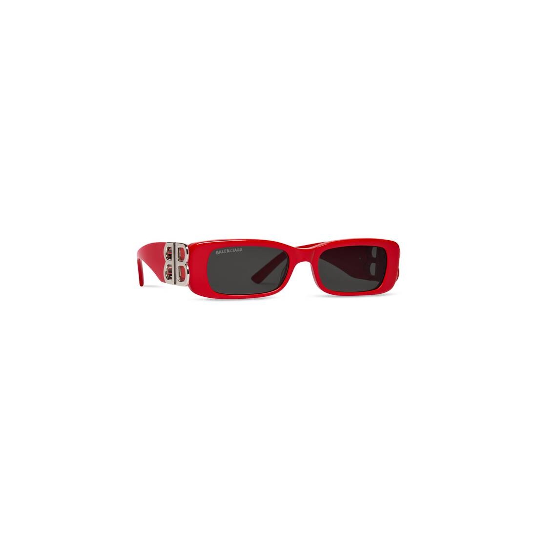 Women's Dynasty Rectangle Sunglasses in Red - 2